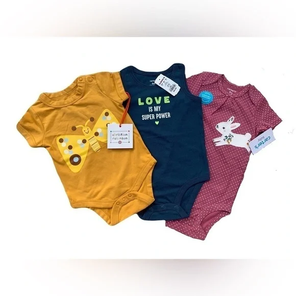 Christian Robinson / Carter’s 9 Month NWT Onesie Bundle