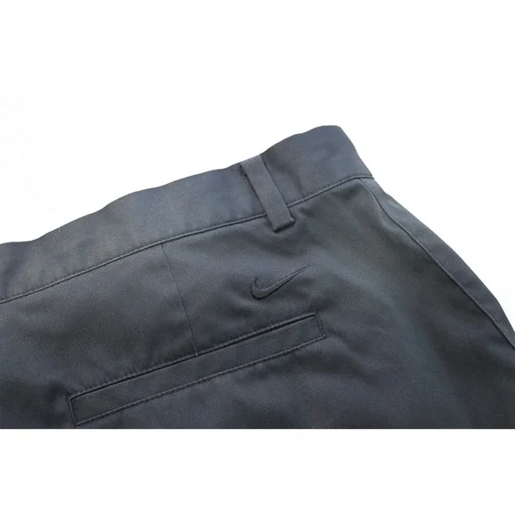 Nike Golf Tour Performance Pants Mens 38x28 Black Dri-FIT Flat Front Excellent