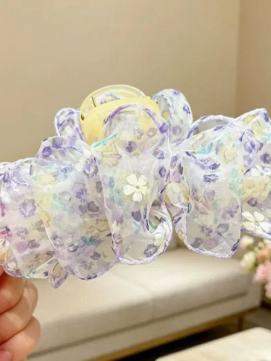 Women’s Oversized Satin Bow Hair Claw Clip