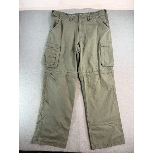 Boy Scouts Of America Pants Mens 40x31 Green Cargo Uniform Convertible