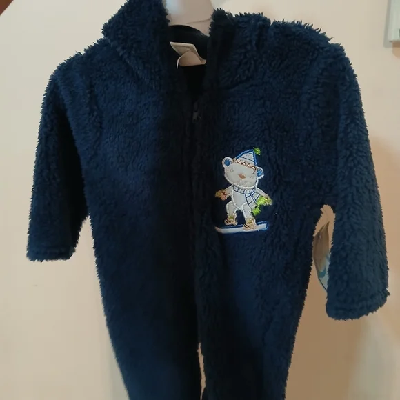 Cozy Navy Blue Kids One Piece