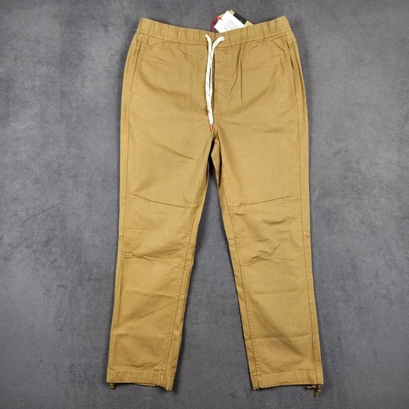 Topo Designs Dirt Pants Classic Mens XXL Khaki Brown Organic Cotton Stretch NEW