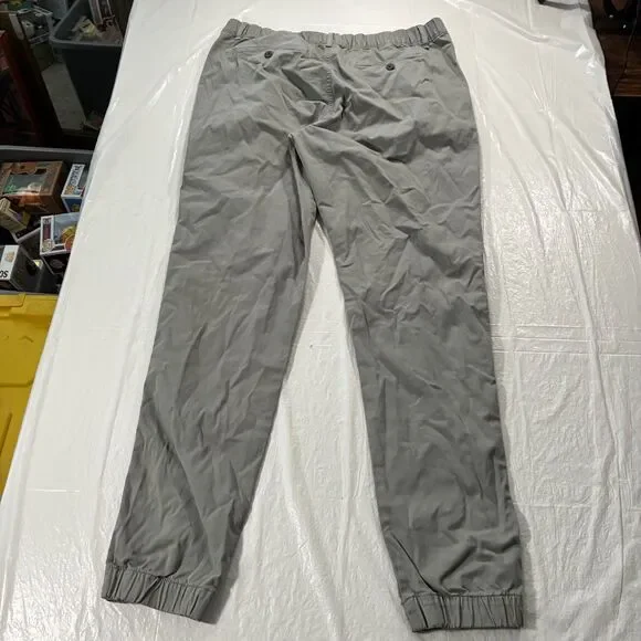 Bear Bottom Pants Joggers Mens XL Tall Gray Chino Tapered Fit Elastic Stretch