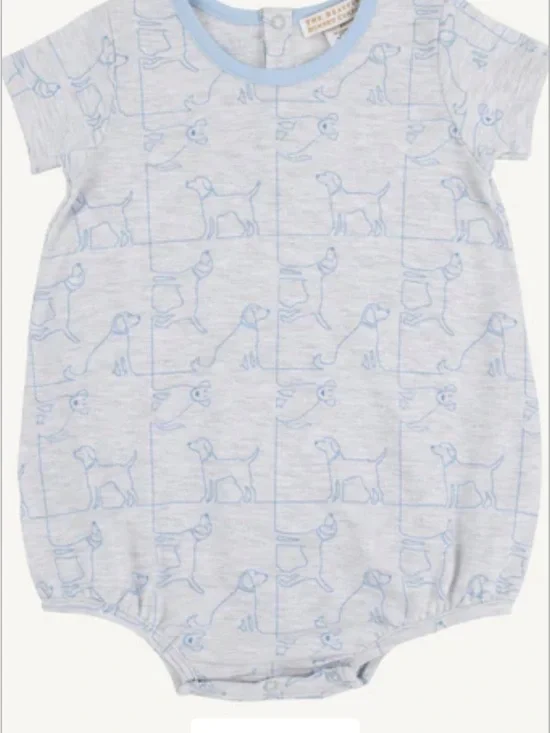 The Beaufort Bonnet Company Patton Play Short Sleeve Bubble Puppy Puzzle