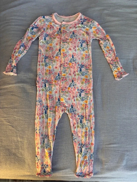 Magnetic Me pink floral One-Piece Romper
