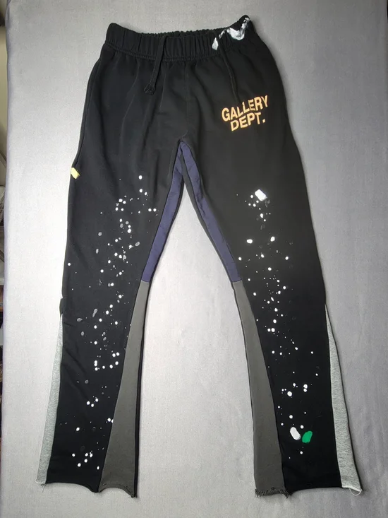 Gallery Dept Flare Painted Mens Sweatpants Color Black.navy.grey Size M