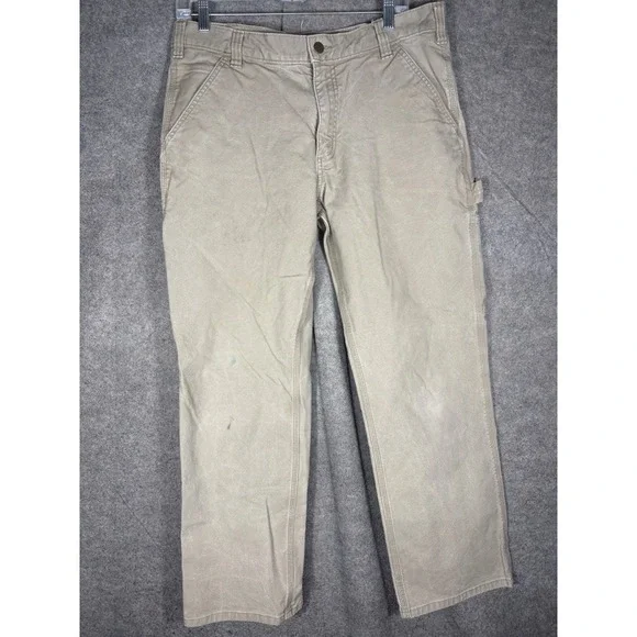 Carhartt Rugged Flex Relaxed Fit Duck Utility Work Pants Tan BN3279-M 34x30