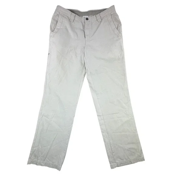 Columbia Mens 36x34 Roc Pants‎ Tan Khaki Cotton Canvas Straight Leg AM8564 FLAW