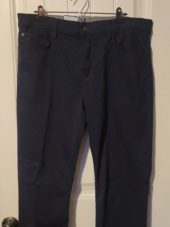 Izod Comfort Stretch Supersoft Knit Jeans Mens 36x29 Blue Soft Touch NEW