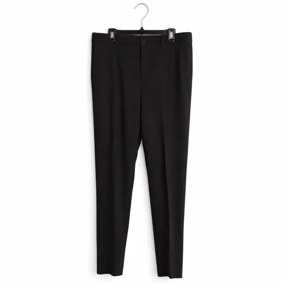 Cubavera Men’s Black Dress Pants 36x32 Flat Front Classic Fit Stretch