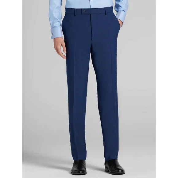 Egara Orange Men's Suit Separates Pants‎ Slim Fit Size 29Wx30L Blue