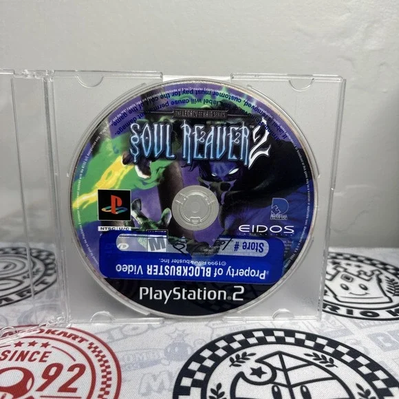 Legacy of Kain Soul Reaver 2 (Sony PlayStation 2, 2001) DISC ONLY block buster