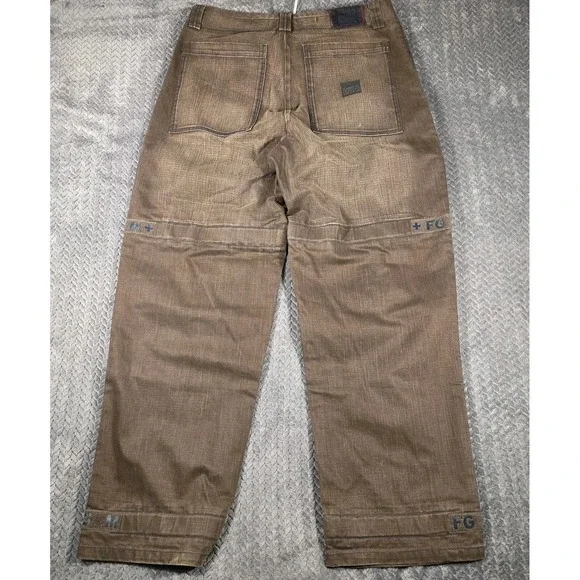 Vintage Y2K Marithe Francois Girbaud Shuttle Tape Cargo Pants Mens 36x34 Brown