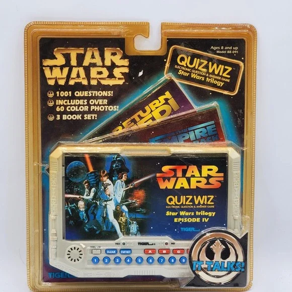 1997‎ Star Wars Quiz Wiz Tiger Electronics Sealed Trilogy Electronic Game