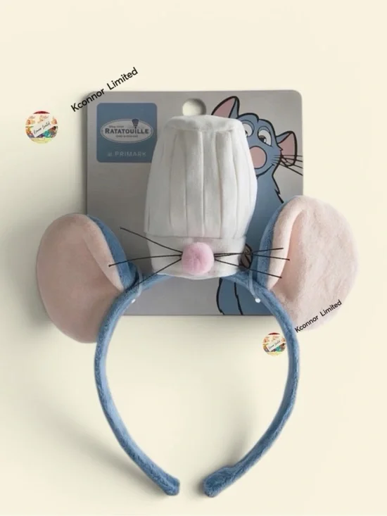 Disney Ratatouille Plush Mouse Ear Headband - Blue & Pink