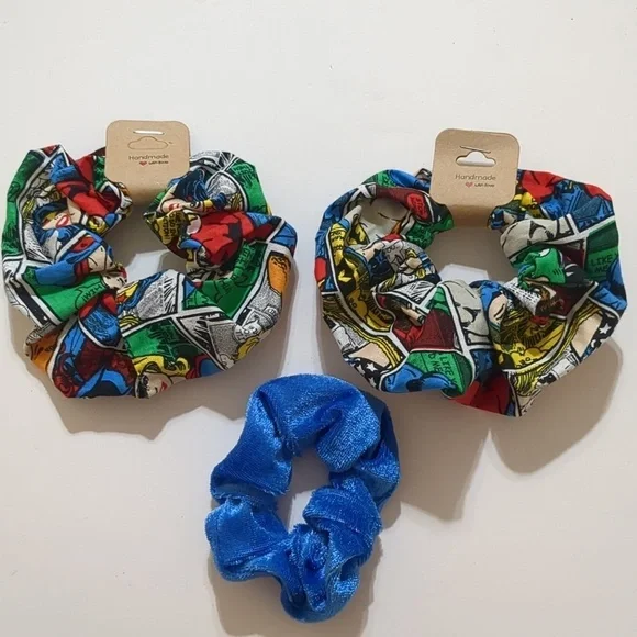 Scrunchies (3) Jack  hair Scrunchies Superman