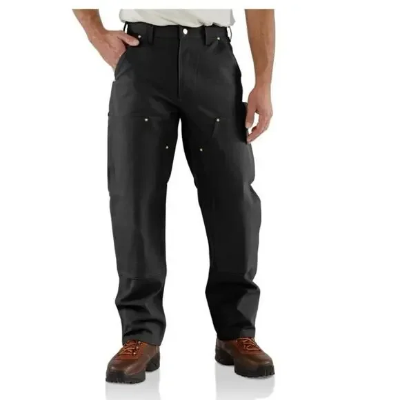 Carhartt Men’s Duck Canvas Black Pants Sz 50X30 B11-BlK Loose Original Fit