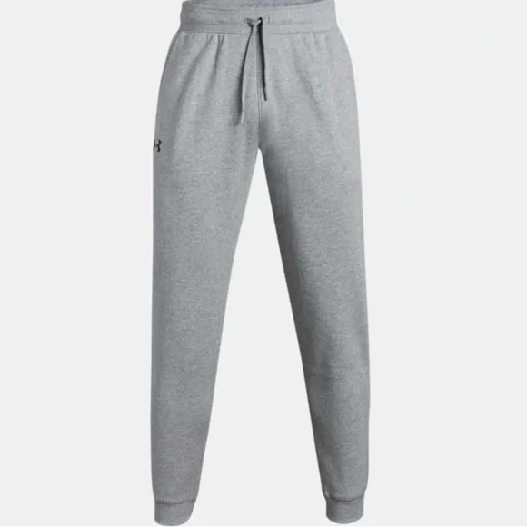 Under Armour Men's Heather Gray Hustle Fleece Joggers