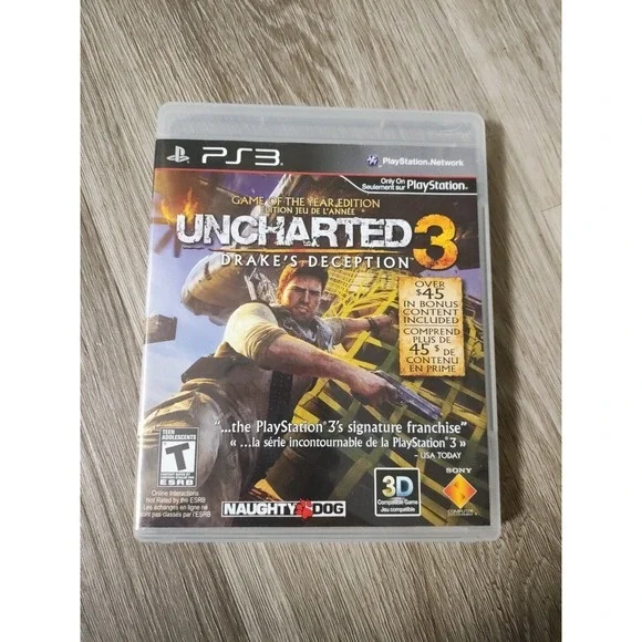 Uncharted 3 Drakes Deception Sony PlayStation 3 PS3‎ Tested Working