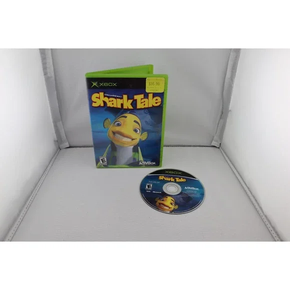 DreamWorks' Shark Tale (Microsoft Xbox, 2004) Game‎ and Case Tested and Working