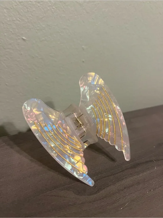 Target Wild Fable iridescent angel wings claw clip