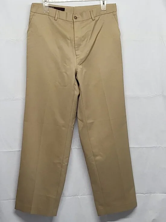 Perry Ellis Pants Mens 32 X 30 (Tag34X32) Straight Leg Beige Preppy