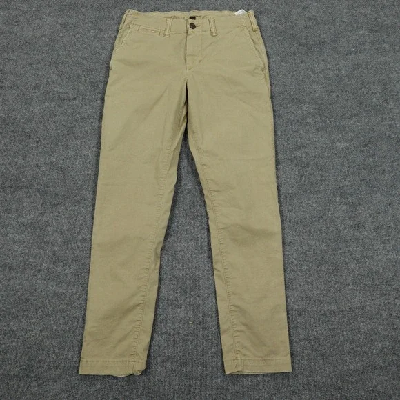 American Eagle Pants Mens 28x30 Khaki Tan Slim Fit Chino Stretch Cotton Blend