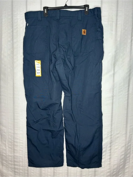 Carhartt B151-NVY Canvas Work Dungaree Pants Navy Blue 42x30 Mens Loose Toyota