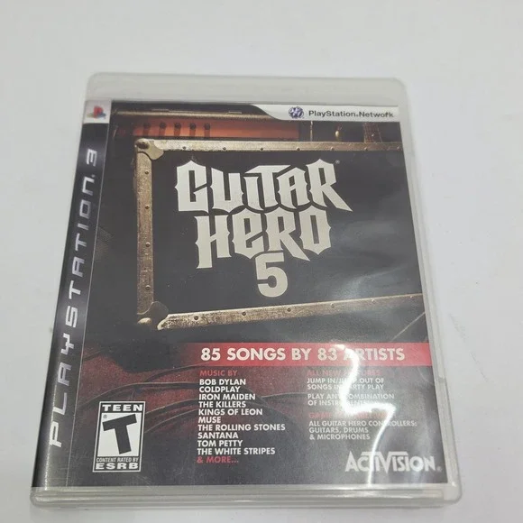 Guitar Hero 5 PS3 Sony PlayStation 3 Game Complete CIB with Manual Tested