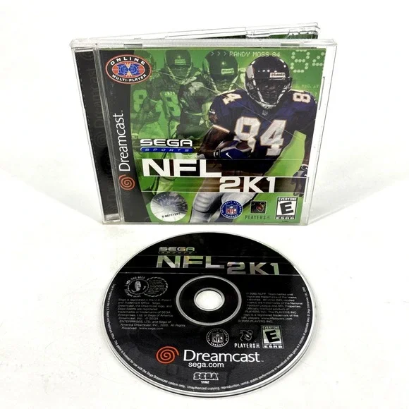 NFL 2K1  Sega Dreamcast Football Game 2000 Jewel‎ Case