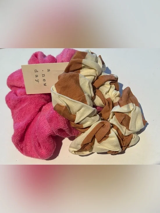 5/$20 A NEW DAY Hair Scrunchies 2Piece NWT