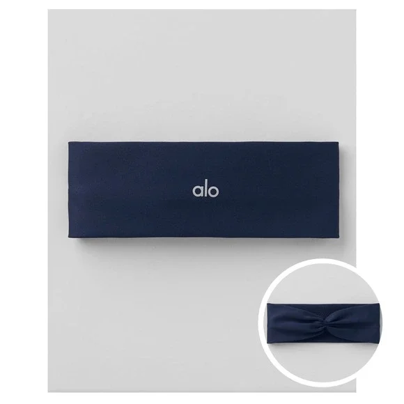 ALO Airlift Headband Navy blue One Size NWT