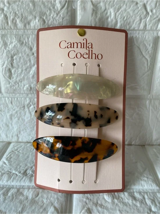 Camila Coelho Hair Clip Barrette Set - New With Tags