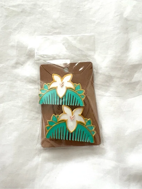 NEW Mulan Flower Comb Hair Clip