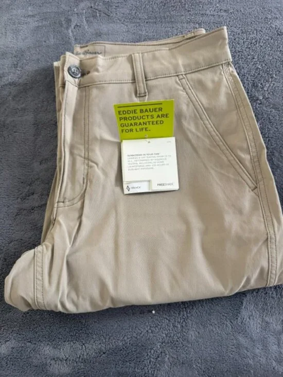EDDIE BAUER TRAVEX MEN'S PANTS - KHAKI