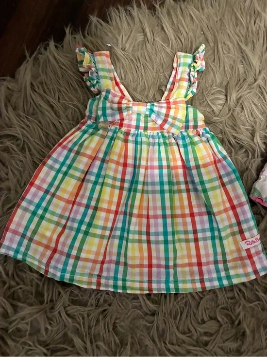 RuffleButts baby girl infant 3-6 months 4 outfits bundle LIKE NEW dress romper