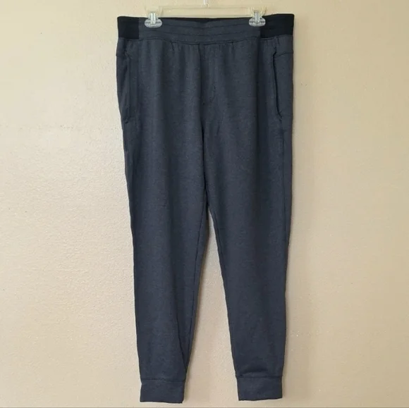 Rhone Men’s Gray Joggers Performance Athletic Pants Tapered Stretch Athleisure