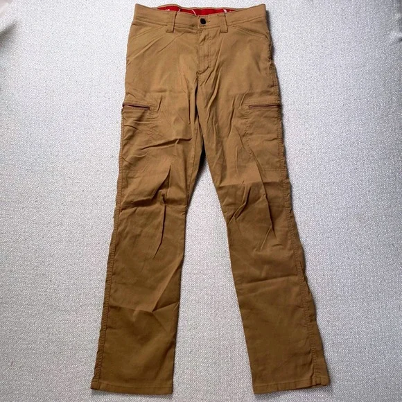 Wrangler Cargo Pants Mens 30/30 Brown ATG All Terrain Gear Outdoor Stretch Slim