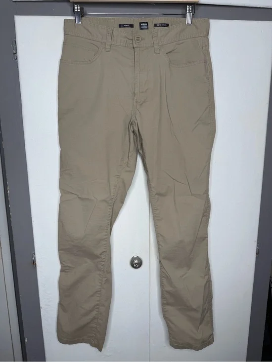 Prana Men Zion Ripstop Slim Pant Size 32x32 Hiking Outdoor Trail beige