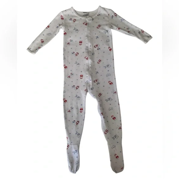 VTG Children’s Place Footie Sleeper Unisex Kids 36M / 3T Snowman Winter 1-Piece