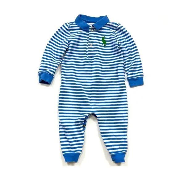 Ralph Lauren Striped Polo Coverall