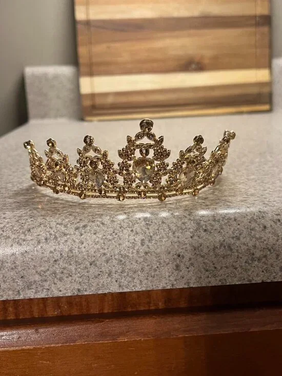 Gold Tiara Hair Accessory