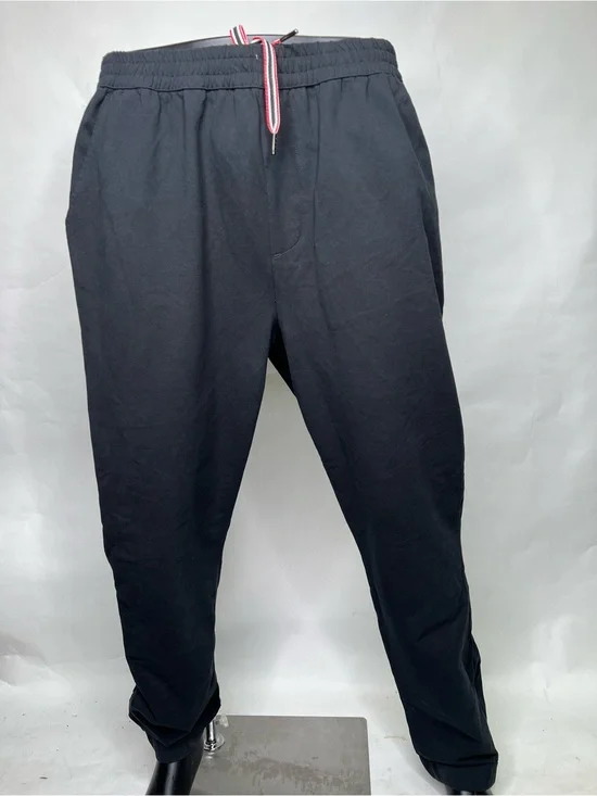 Hunter Black Jogger Pants with Red Trim Drawstring NWT