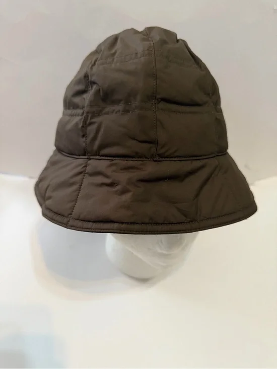 Eddie Bauer Quilted Hat in Brown foldable and lightweight