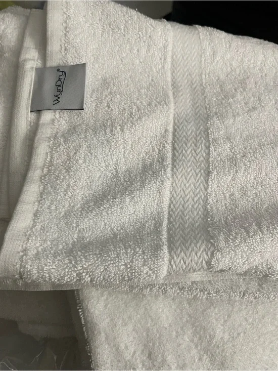 White Luxury Cotton Bath Towel 6pk