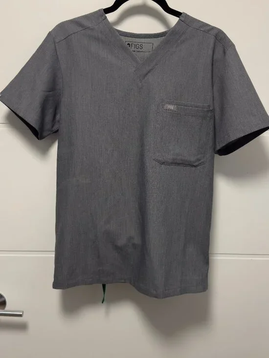 Grey Figs Scrub Set (Top + Pants)