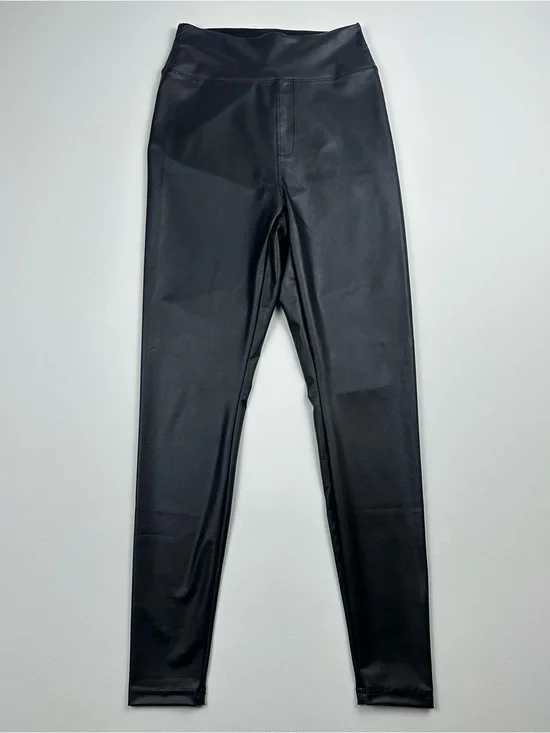 OFFLINE by Aerie Real Luxe Faux Leather Leggings S/P High Rise Petite Black