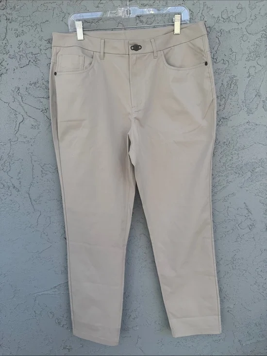 Public Rec Dealmaker Classic 5 Pocket Straight-Leg Pants in Gray 36x34 NWOT