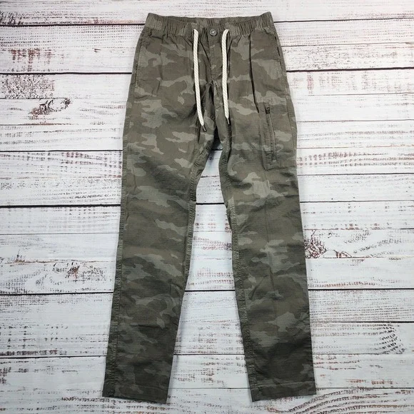 Vuori Ripstop Climber Pants Mens XS Oregano Camo Hiking Stretch