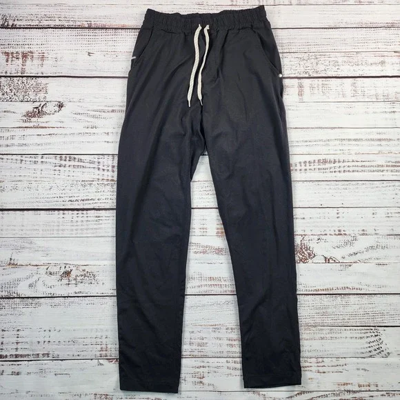 Vuori Ponto Performance Pants Mens Medium Black DreamKnit Lounge Jogger V418